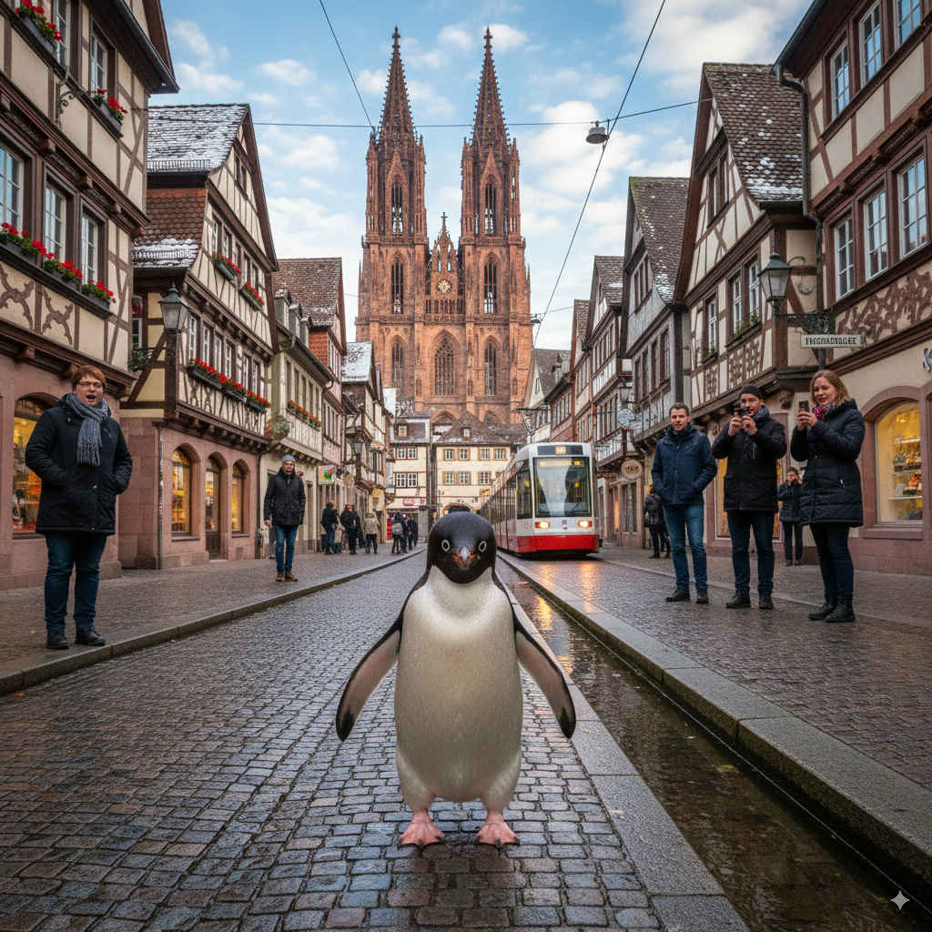 Ein Pinguin für den Artikel über Pinguine in Lausheim